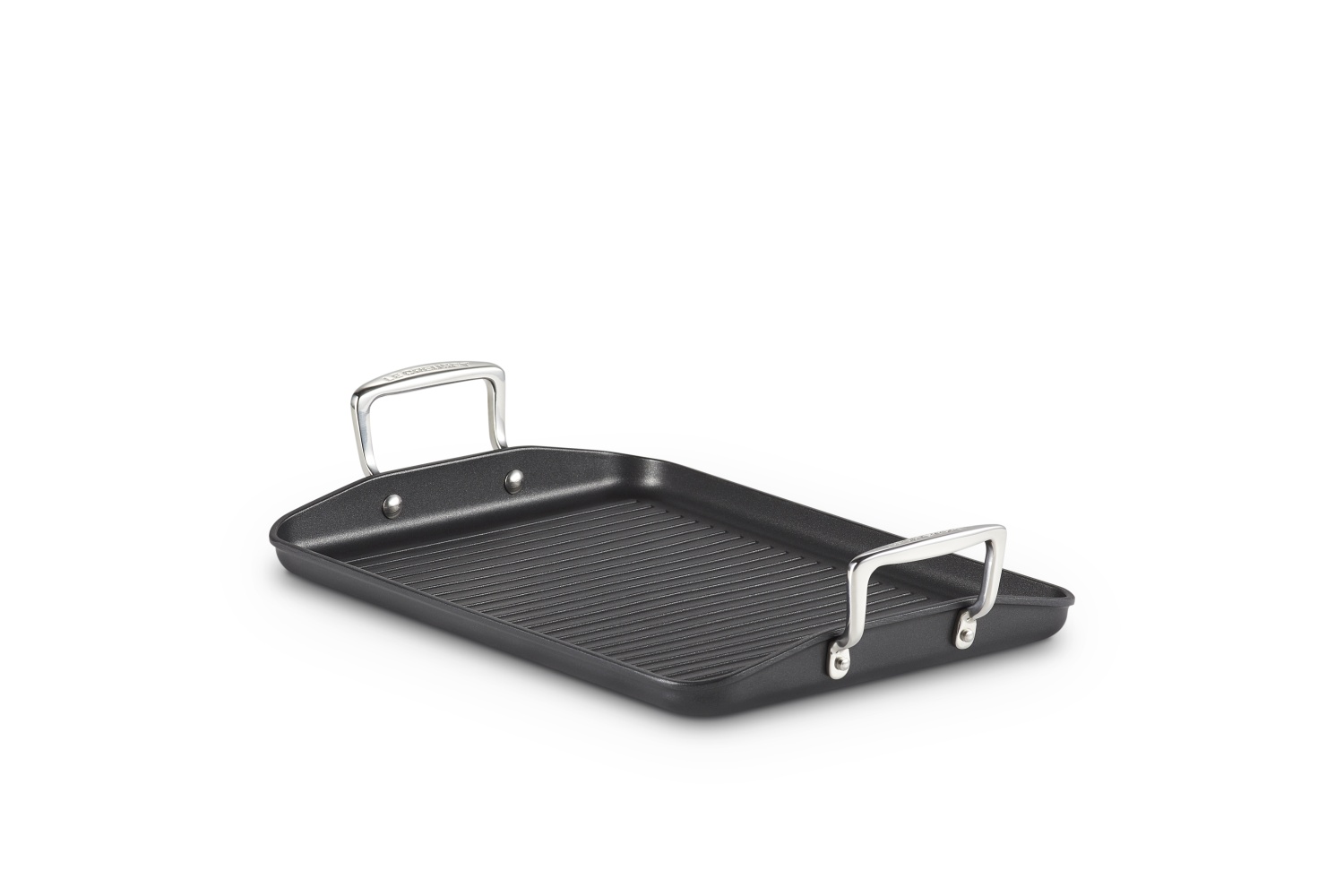 Alu Grillplatte Mit Rillen 34 X 25 cm Aluminium-Antihaft Le Creuset