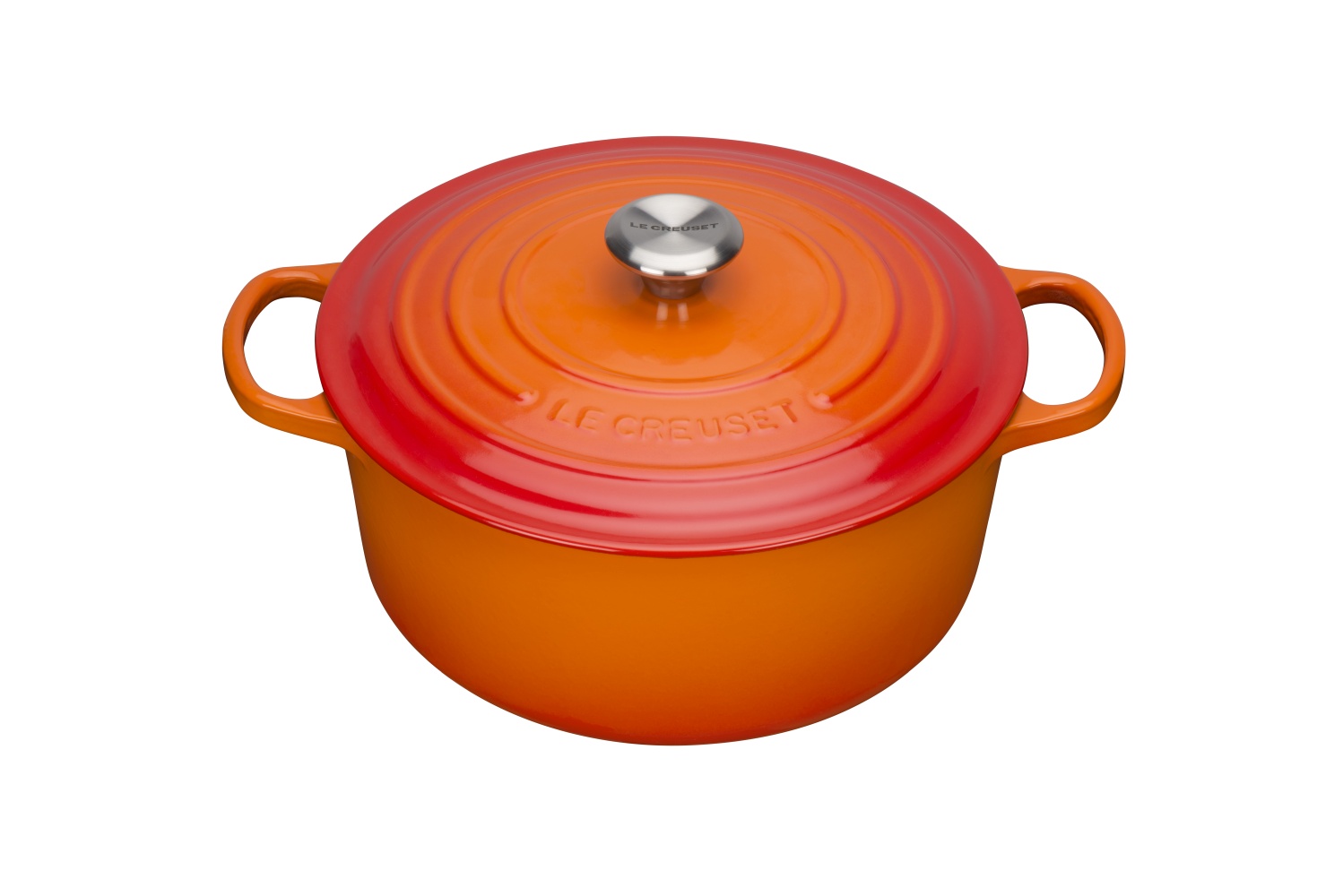 Bräter Rund 26 cm Ofenrot Gusseisen Signature  Le Creuset
