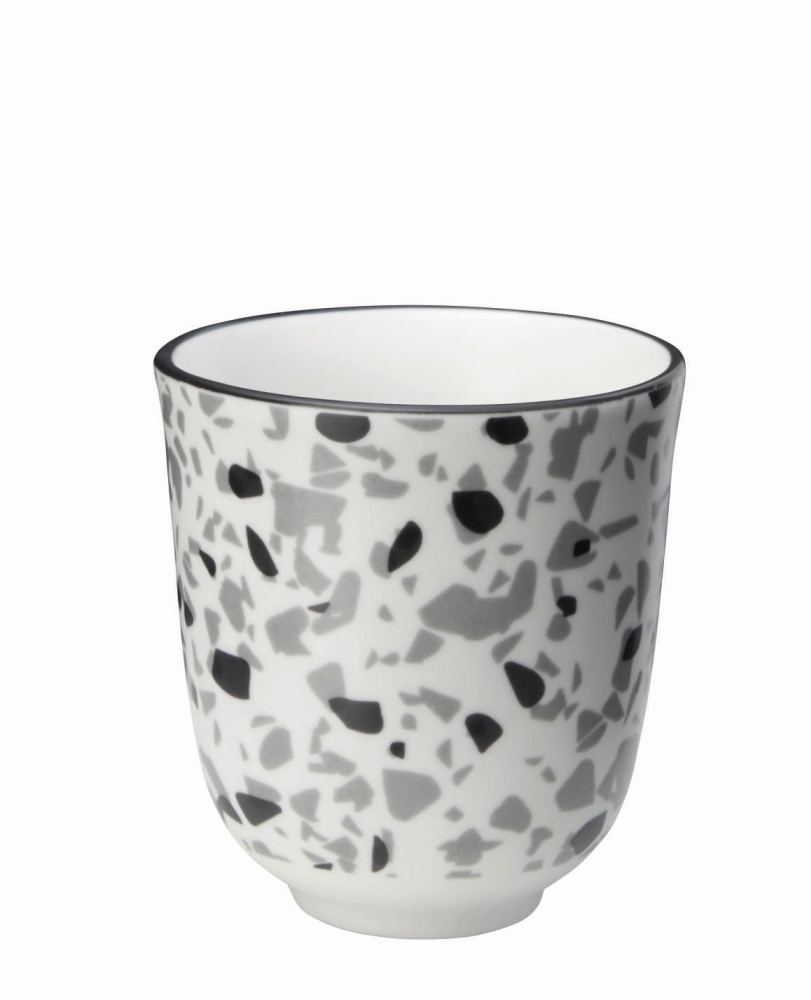 Becher Terrazzo schwarz terraz ASA Selection