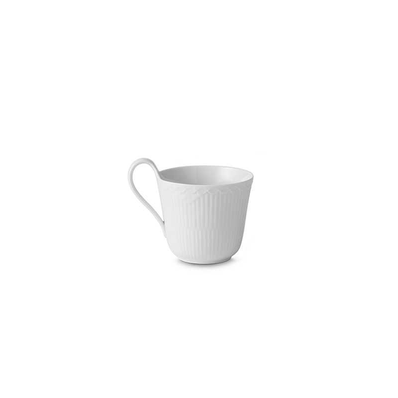 Half Lace Tasse mit hohem Henkel - 330 ml White Fluted Half Lace Royal Copenhagen