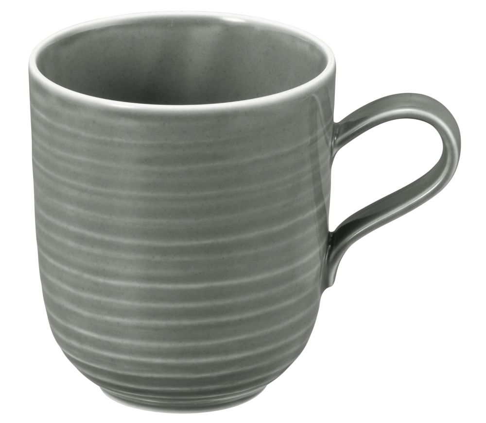 Becher mit Henkel 0,40 l Terra Perlgrau Seltmann Weiden