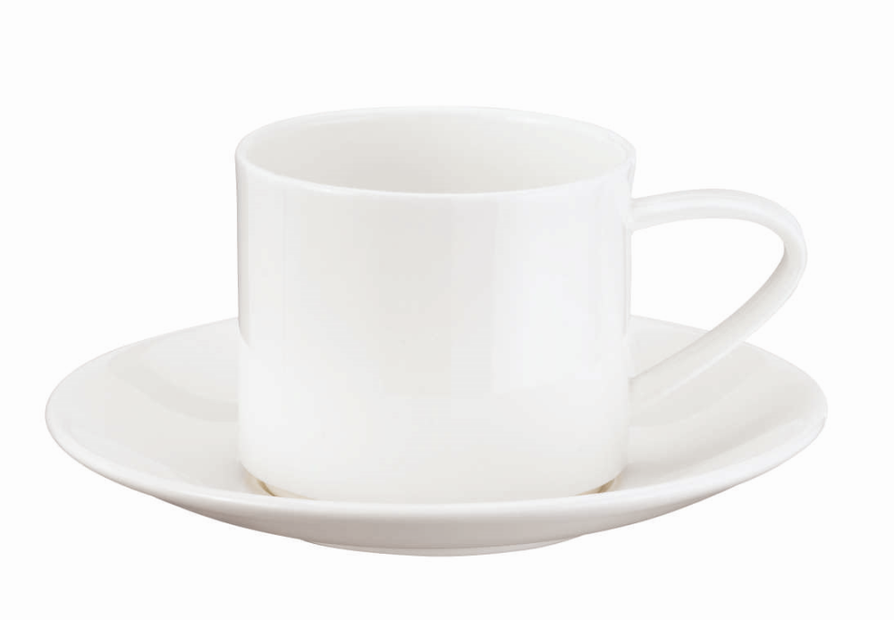 Tasse mit Unterer, stapelbar à table ASA Selection
