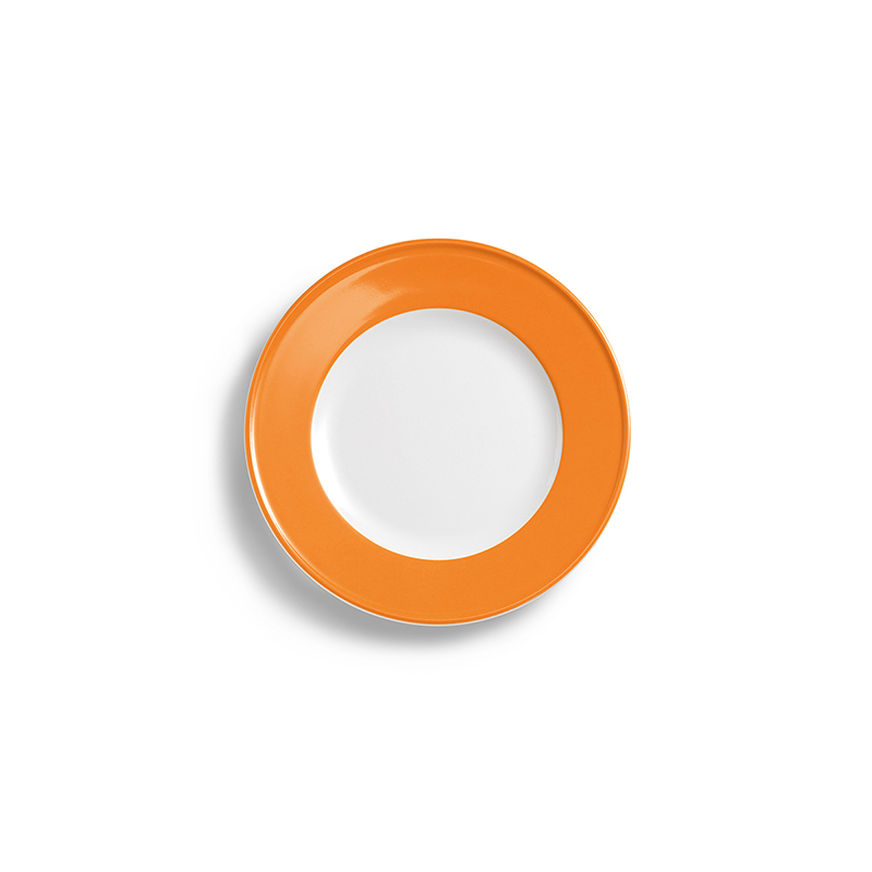 Teller flach 17 cm Fahne Solid Color Orange Dibbern