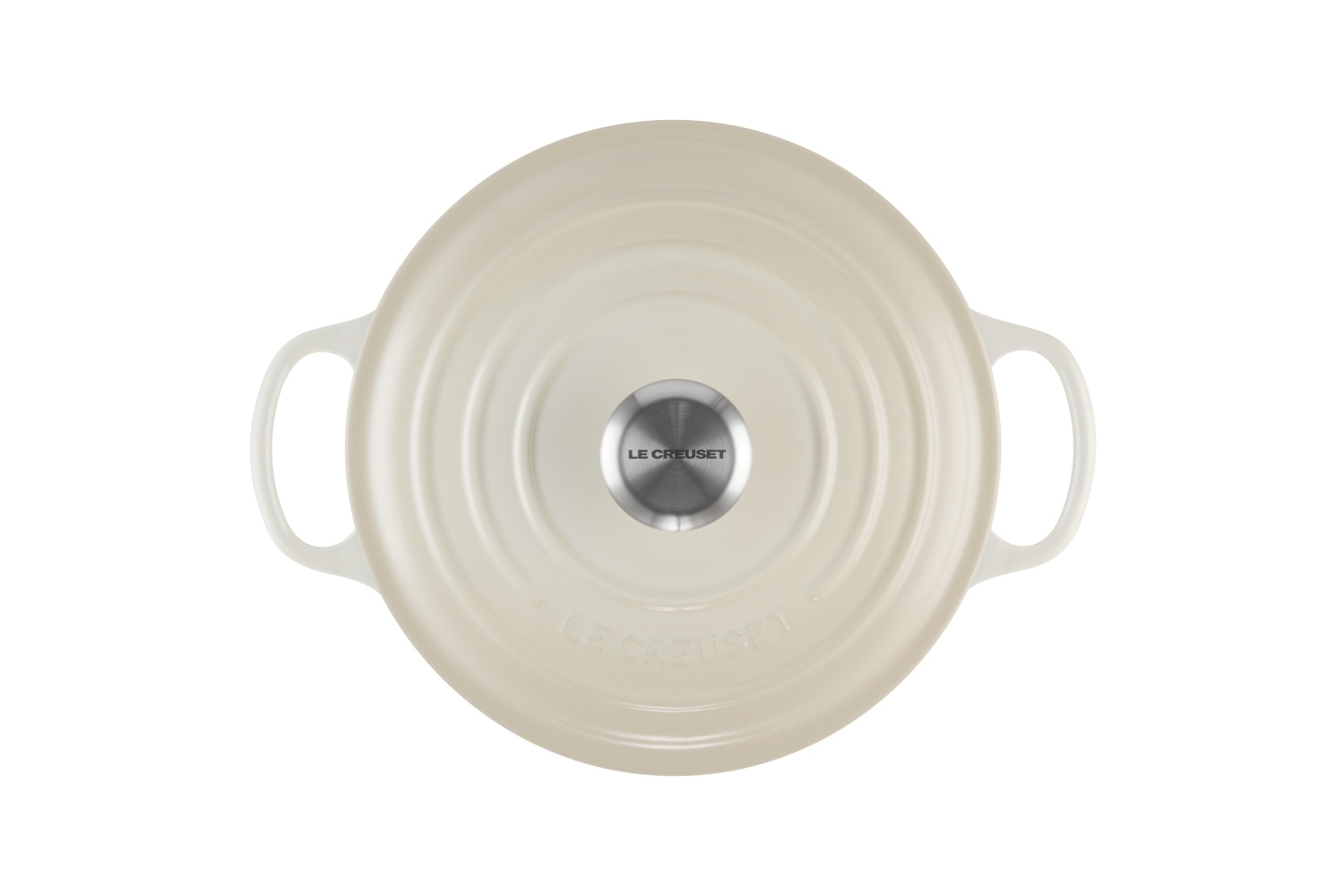 Bräter Rund 26 cm Meringue Gusseisen Signature  Le Creuset