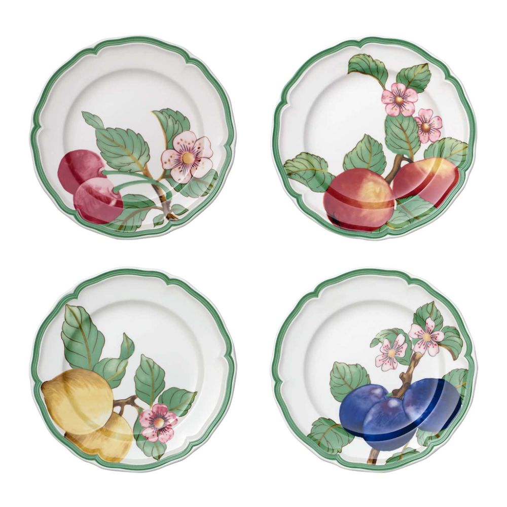 Frühstücksteller Set 4-tlg. French Garden Modern Fruits Villeroy und Boch