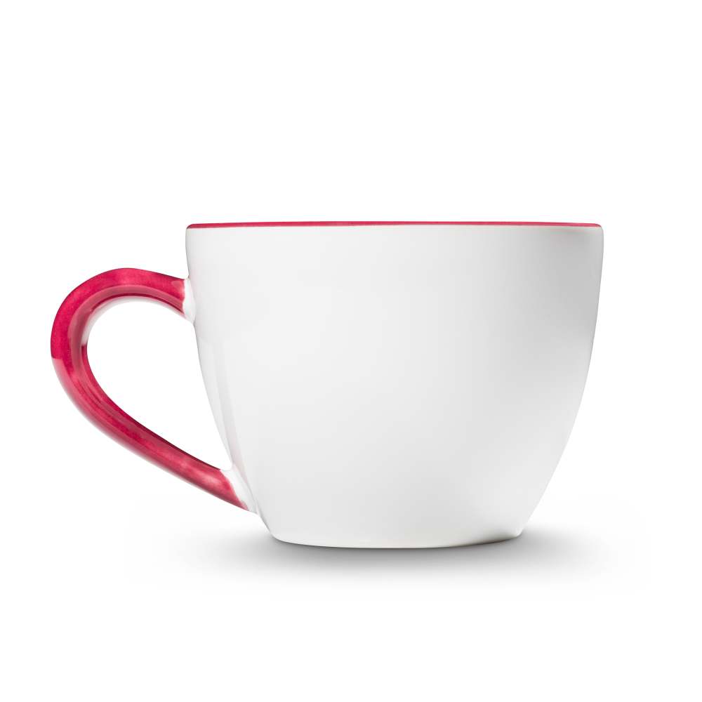 Bordeauxrot Hirsch, Teetasse Maxima (0,4L) - Gmundner Keramik