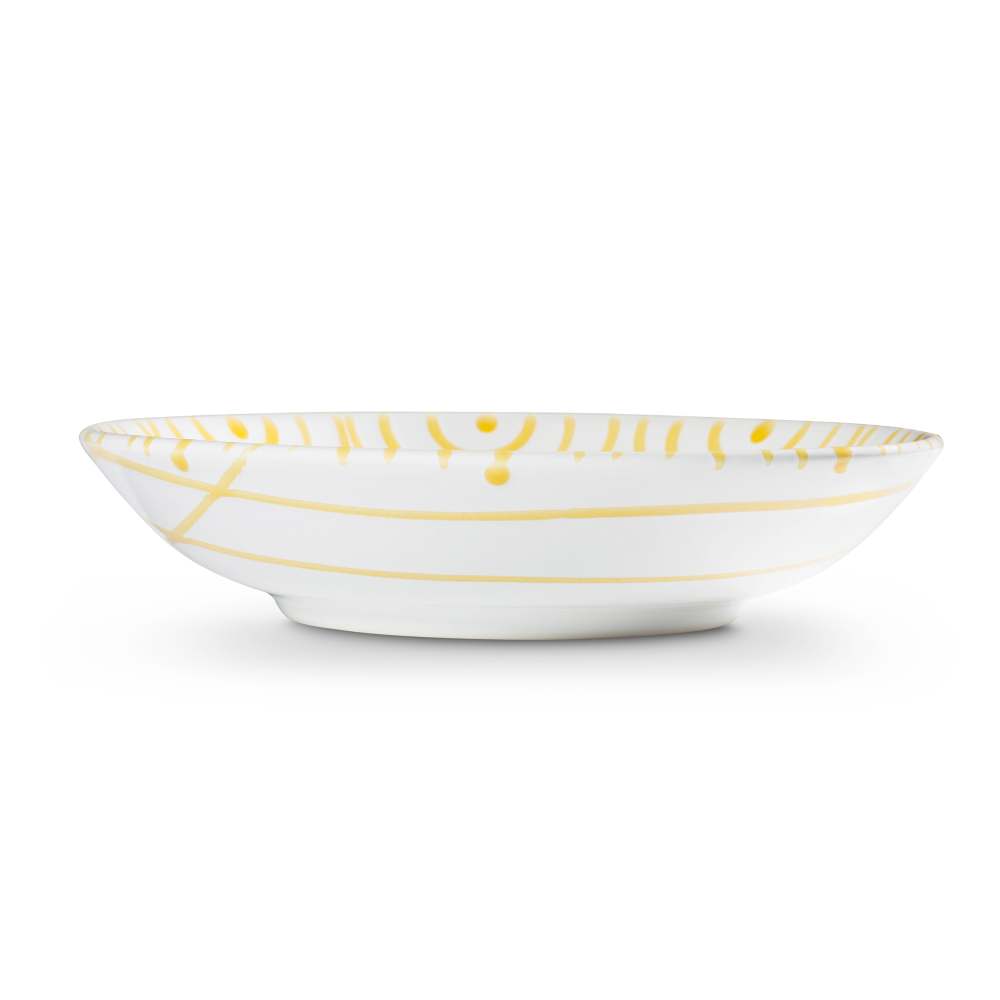 Gelbgeflammt, Suppenteller Cup (Ø 20cm) - Gmundner Keramik