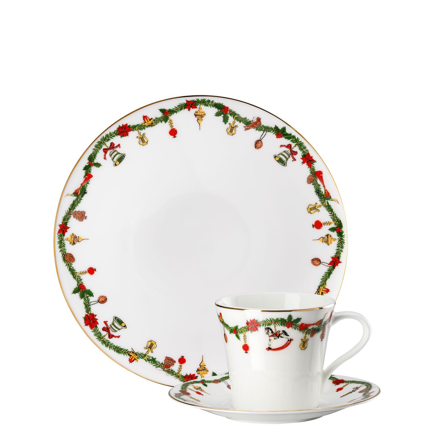 Gedeck 3-tlg. im GK Nora Christmas Hutschenreuther