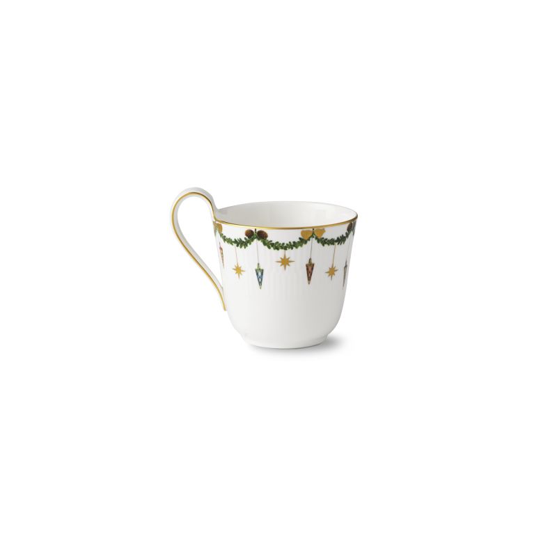 Tasse mit hohem Henkel - 330 ml Star Fluted Christmas Royal Copenhagen