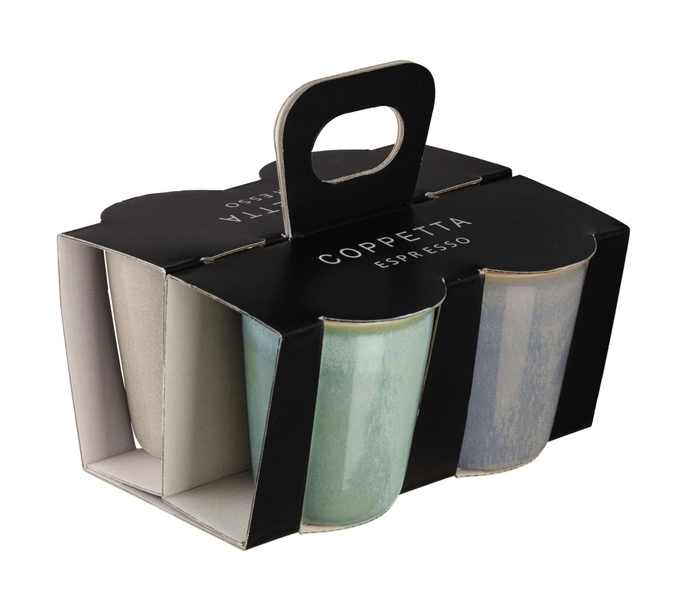 4er Set Espressobecher Effektglasur coppetta ASA Selection