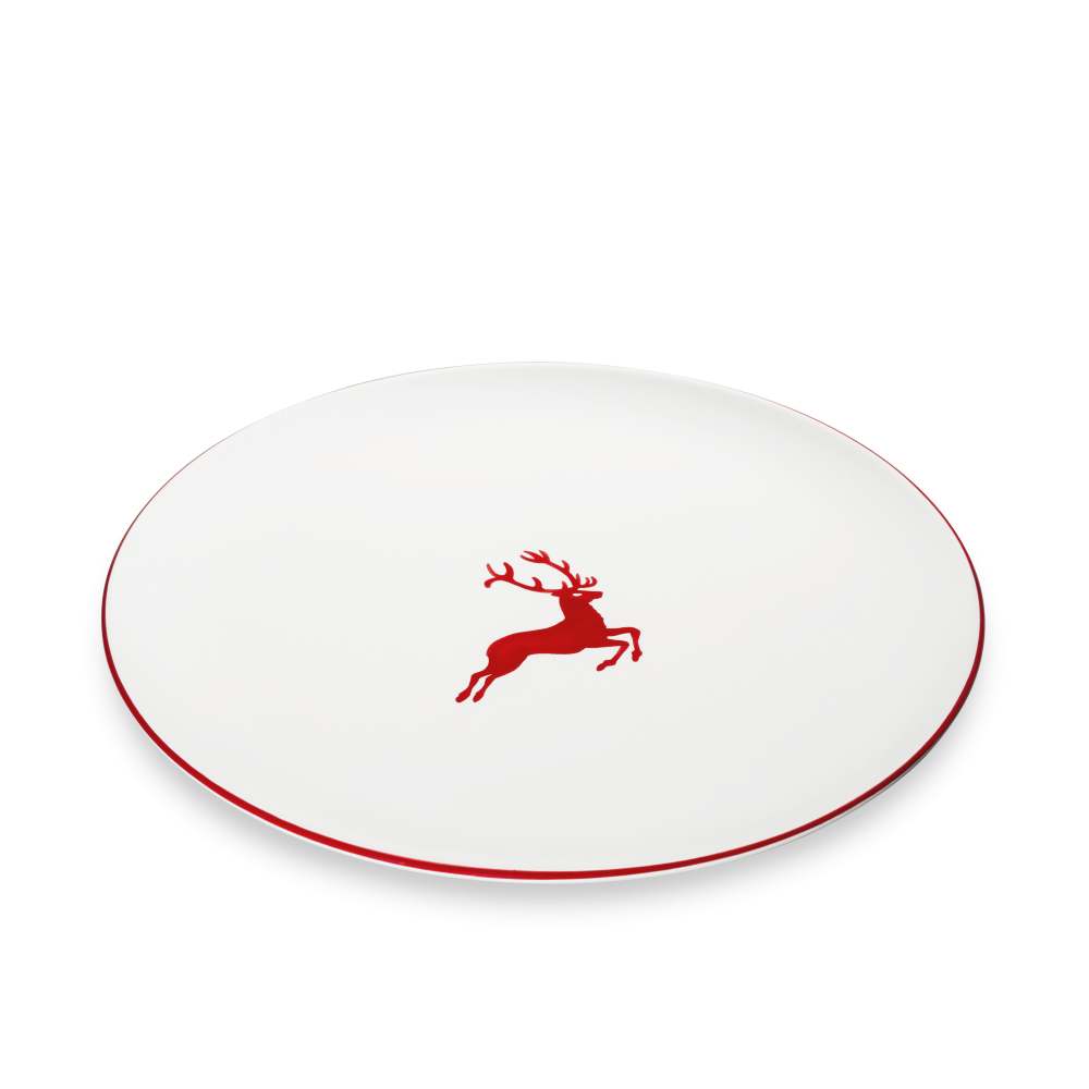 Rubinroter Hirsch, Platzteller Cup (Ø 32cm) - Gmundner Keramik