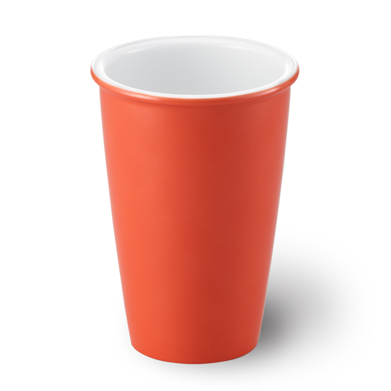 Coffee To Go Becher 0,35 l Solid Color Koralle Dibbern