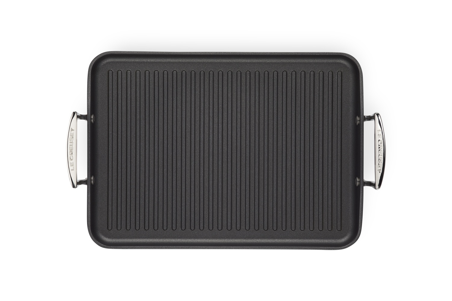 Alu Grillplatte Mit Rillen 34 X 25 cm Aluminium-Antihaft Le Creuset