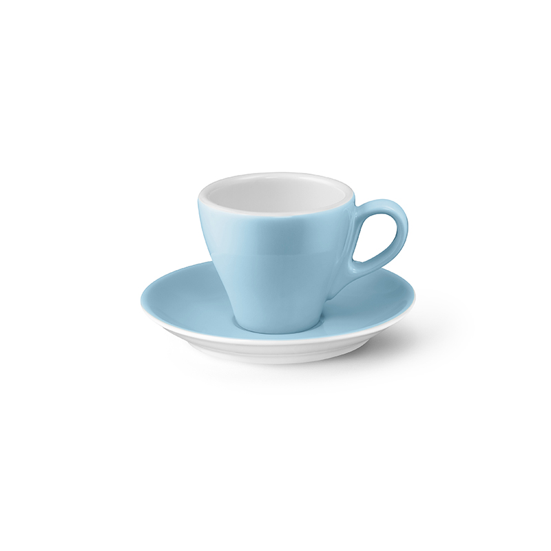 Espresso-Obertasse 0,09 l Classico Solid Color Hellblau Dibbern