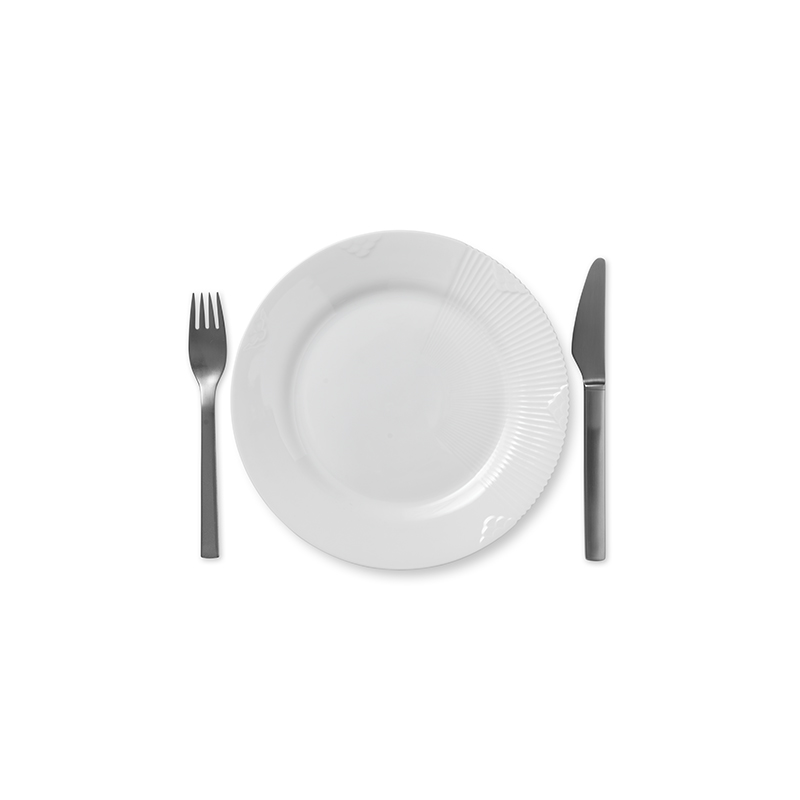 Frühstücksteller - 22 cm White Elements Royal Copenhagen