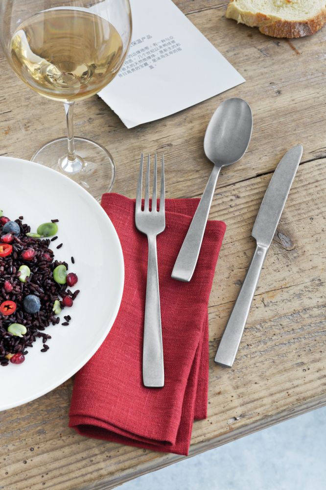 Besteck-Set 24-tlg. Vh. Flat Vintage Steel Sambonet