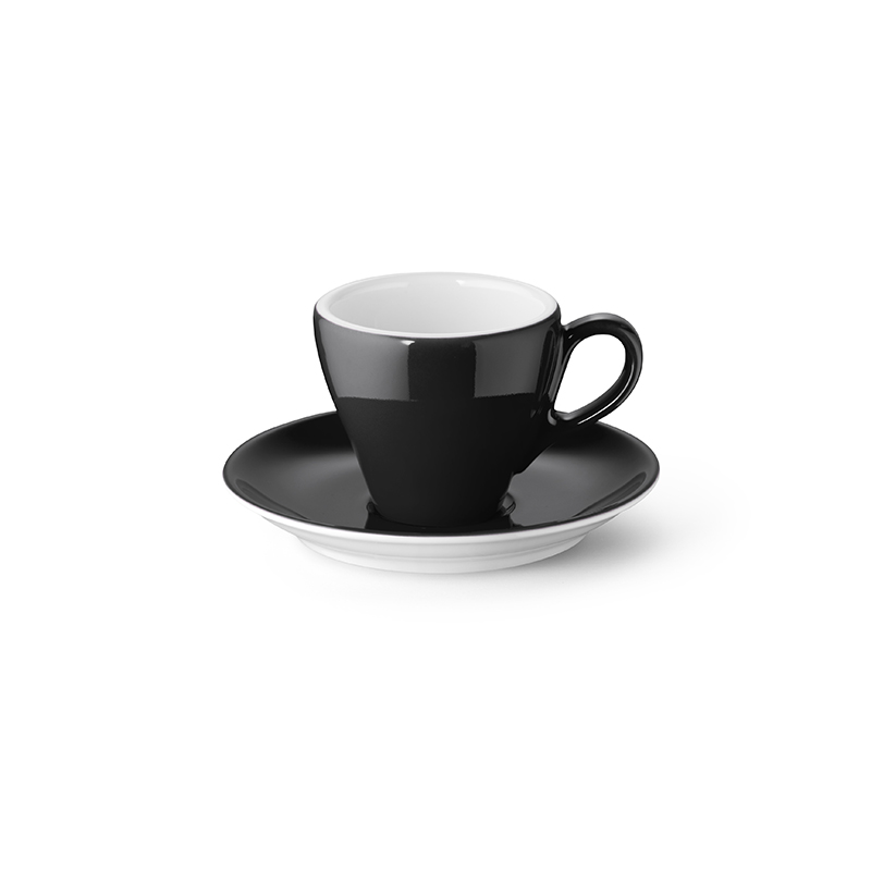 Espresso-Obertasse 0,09 l Classico Solid Color Schwarz Dibbern