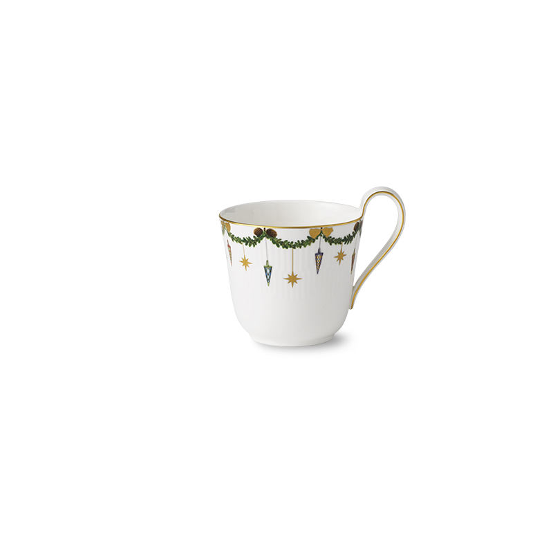 Tasse mit hohem Henkel - 330 ml Star Fluted Christmas Royal Copenhagen