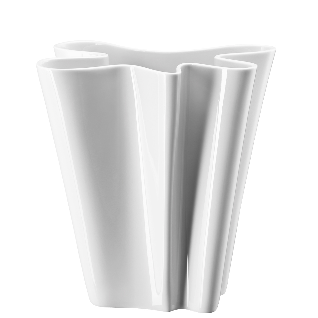 Vase 26 cm Flux Weiss Rosenthal Studio Line