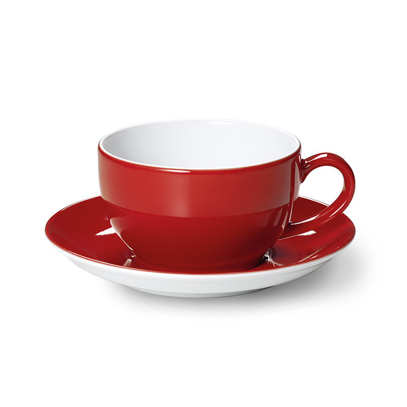 Cappuccino-Untertasse Solid Color Signalrot Dibbern