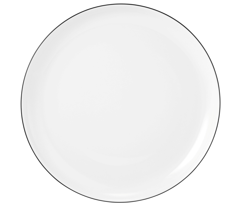 Frühstücksteller rund 20 cm Lido Black Line Seltmann Weiden
