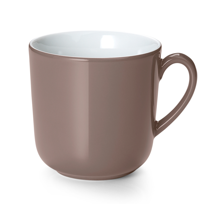 Becher mit Henkel 0,45 l Solid Color Kiesel Dibbern