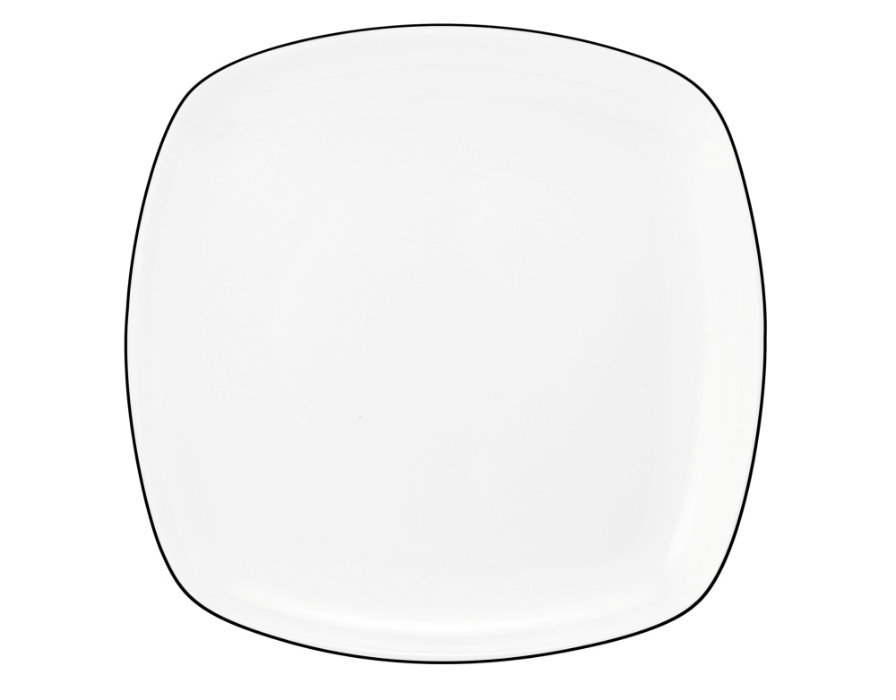 Brotteller eckig 17,5 cm Lido Black Line Seltmann Weiden