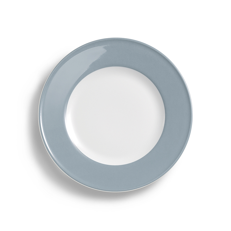 Teller flach 26 cm Fahne Solid Color Grau Dibbern
