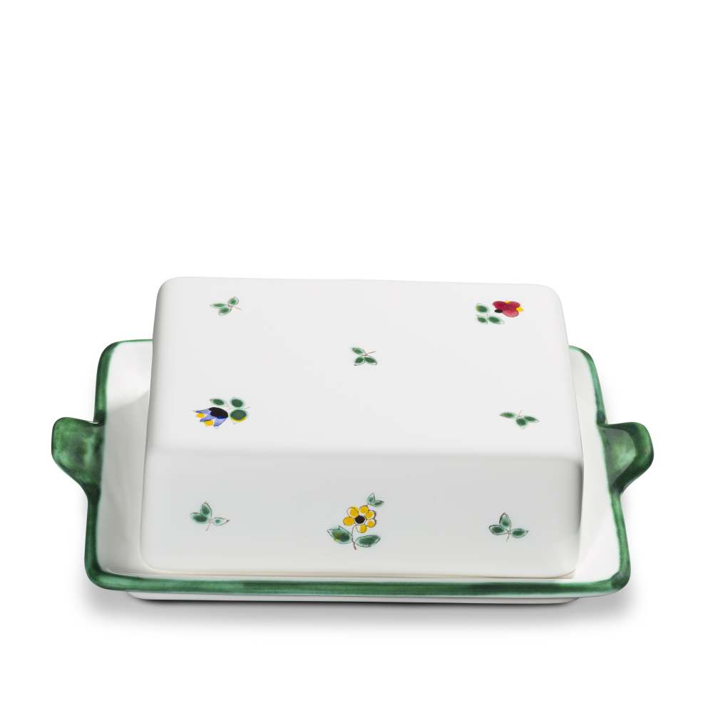 Streublumen, Butterdose (250g) - Gmundner Keramik