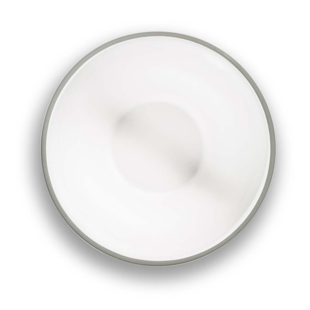 Grauer Rand, Müslischale groß (Ø 14cm) - Gmundner Keramik