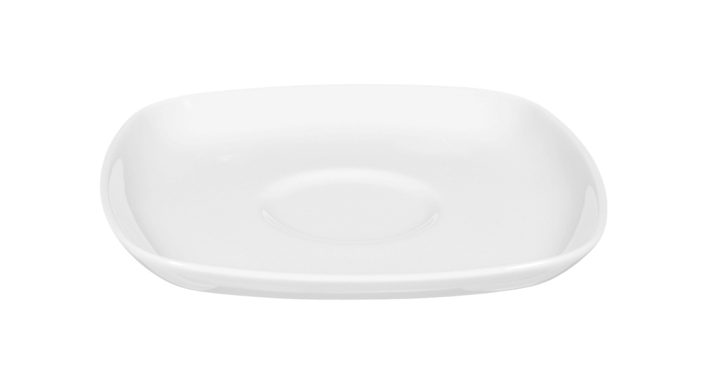 Tee-Untertasse eckig 13 cm Lido Weiss Seltmann Weiden