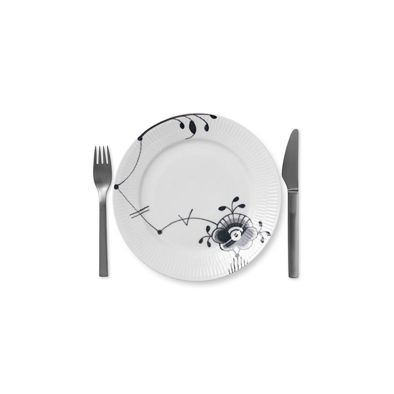 Frühstücksteller - 22 cm Black Fluted Mega Royal Copenhagen