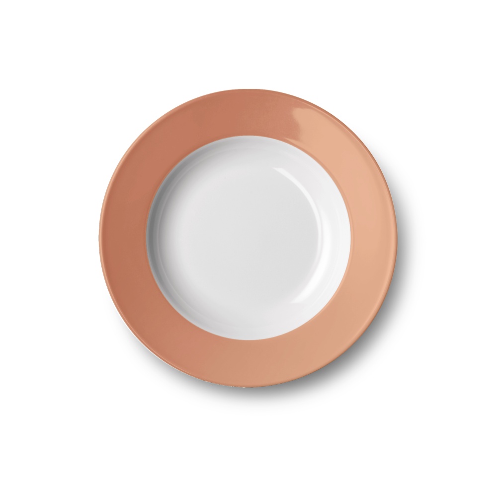 Teller tief 23 cm Fahne Solid Color Blush Dibbern