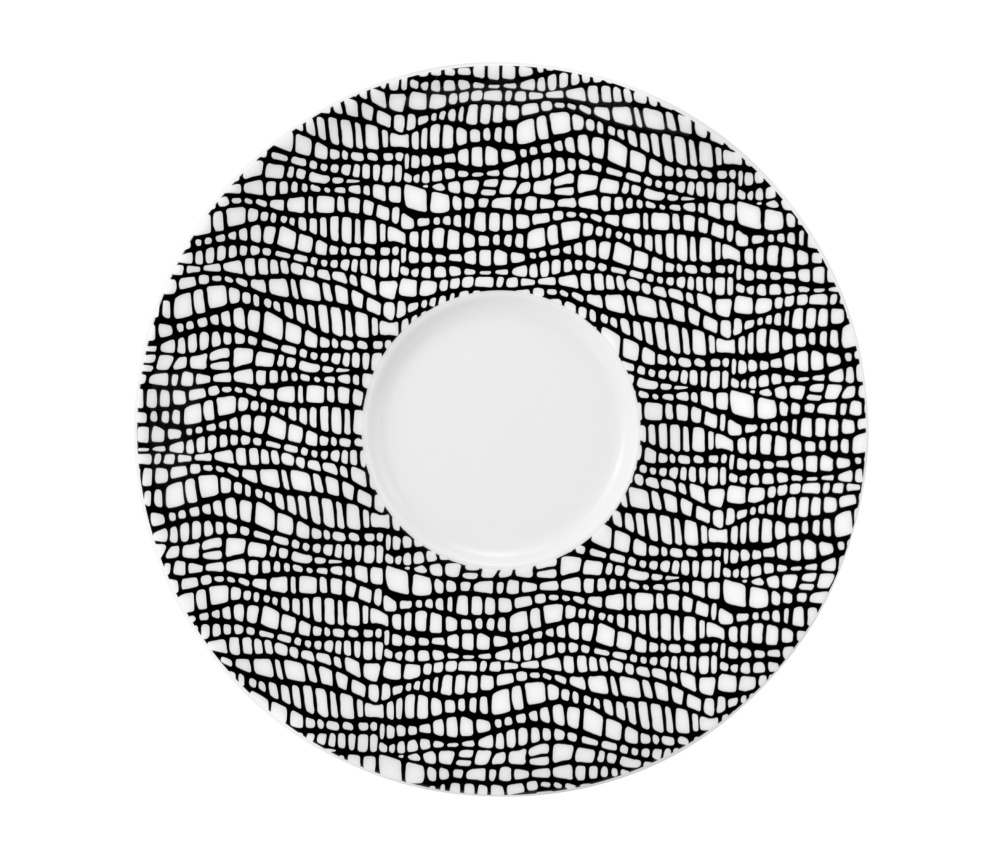 Kombi-Untertasse 16,5 cm Life Fashion Glamorous Black Seltmann Weiden