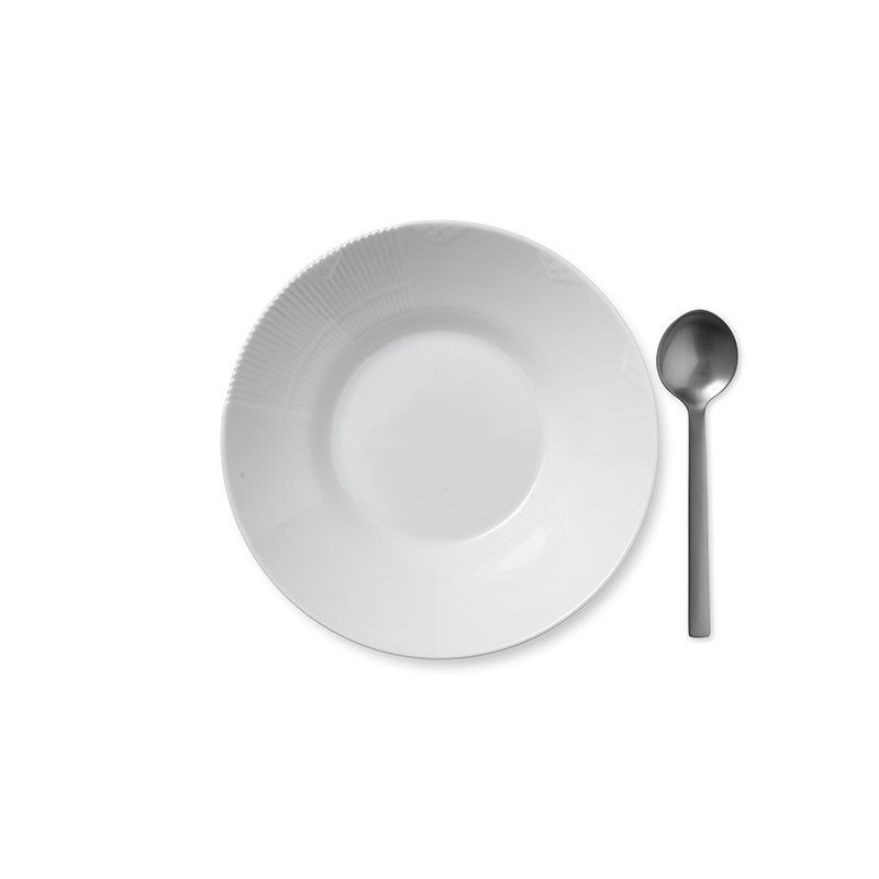 Pastateller - 25 cm White Elements Royal Copenhagen