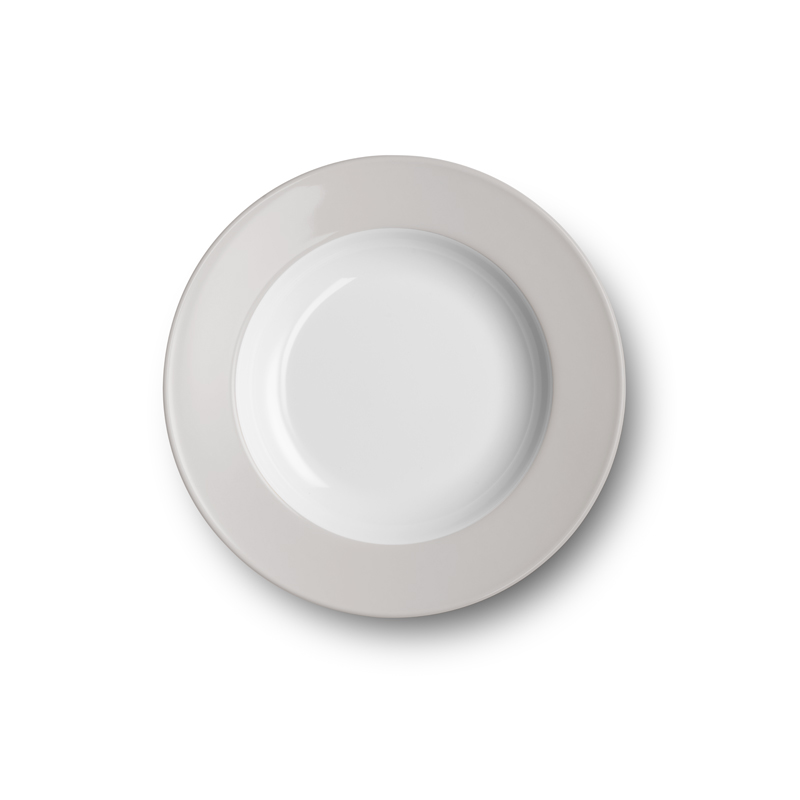 Teller tief 23 cm Fahne Solid Color Pearl Dibbern