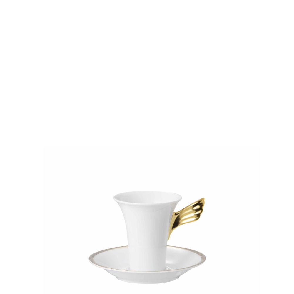 Kaffeetasse 2-tlg. Ikarus Medaillon Meandre d`Or Versace by Rosenthal