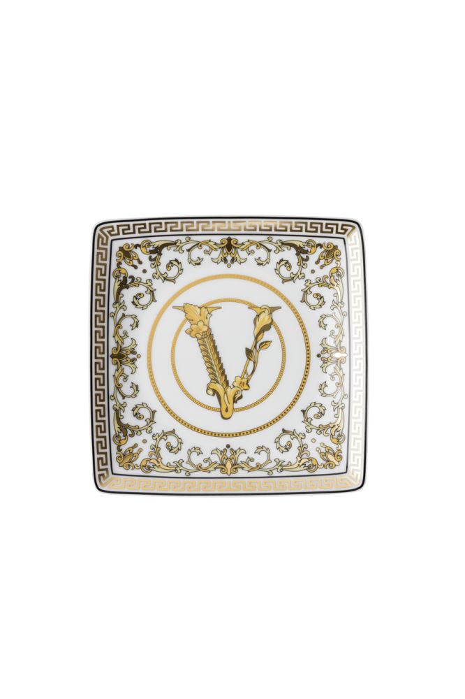 Schälchen quadratisch 12 cm flach Versace Virtus Gala White Versace by Rosenthal