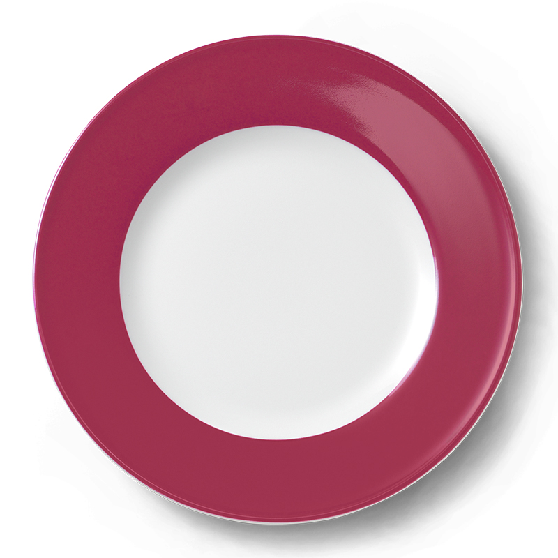 Teller flach 26 cm Fahne Solid Color Himbeere Dibbern