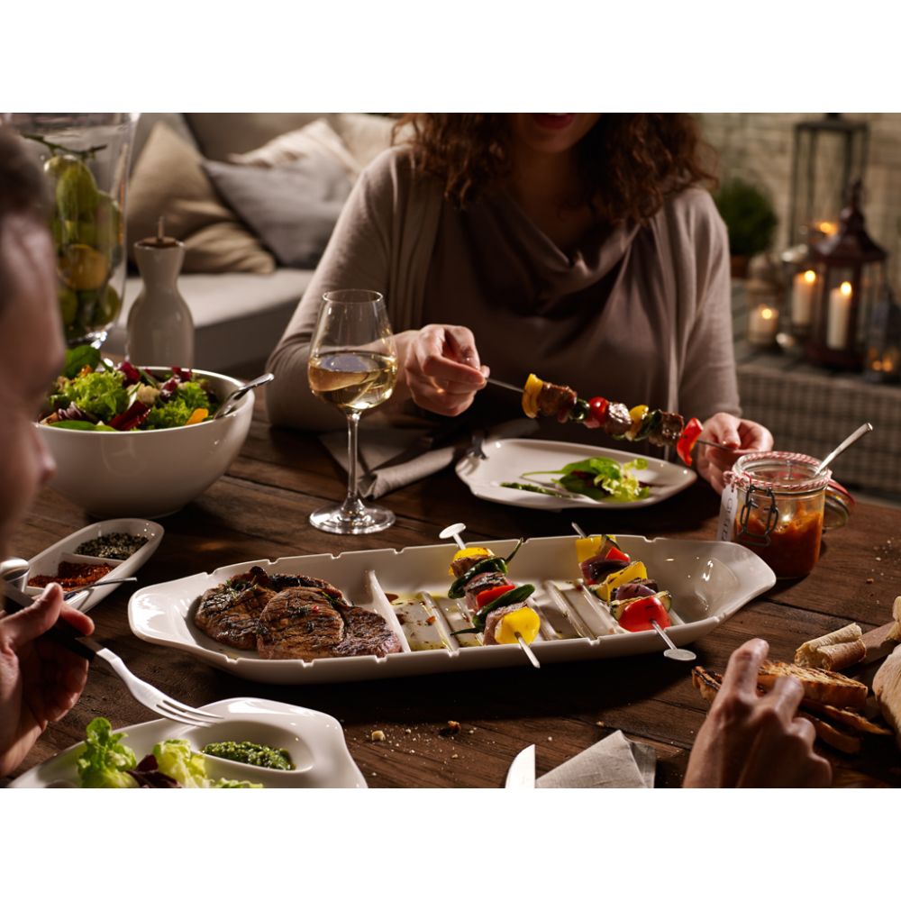 Servierplatte XL mit Spießfunktion 52x22 cm BBQ Passion Villeroy und Boch