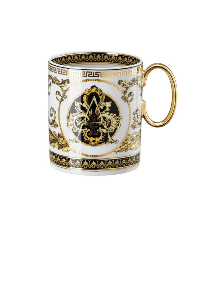 Becher mit Henkel Versace Virtus Alphabet A Versace by Rosenthal