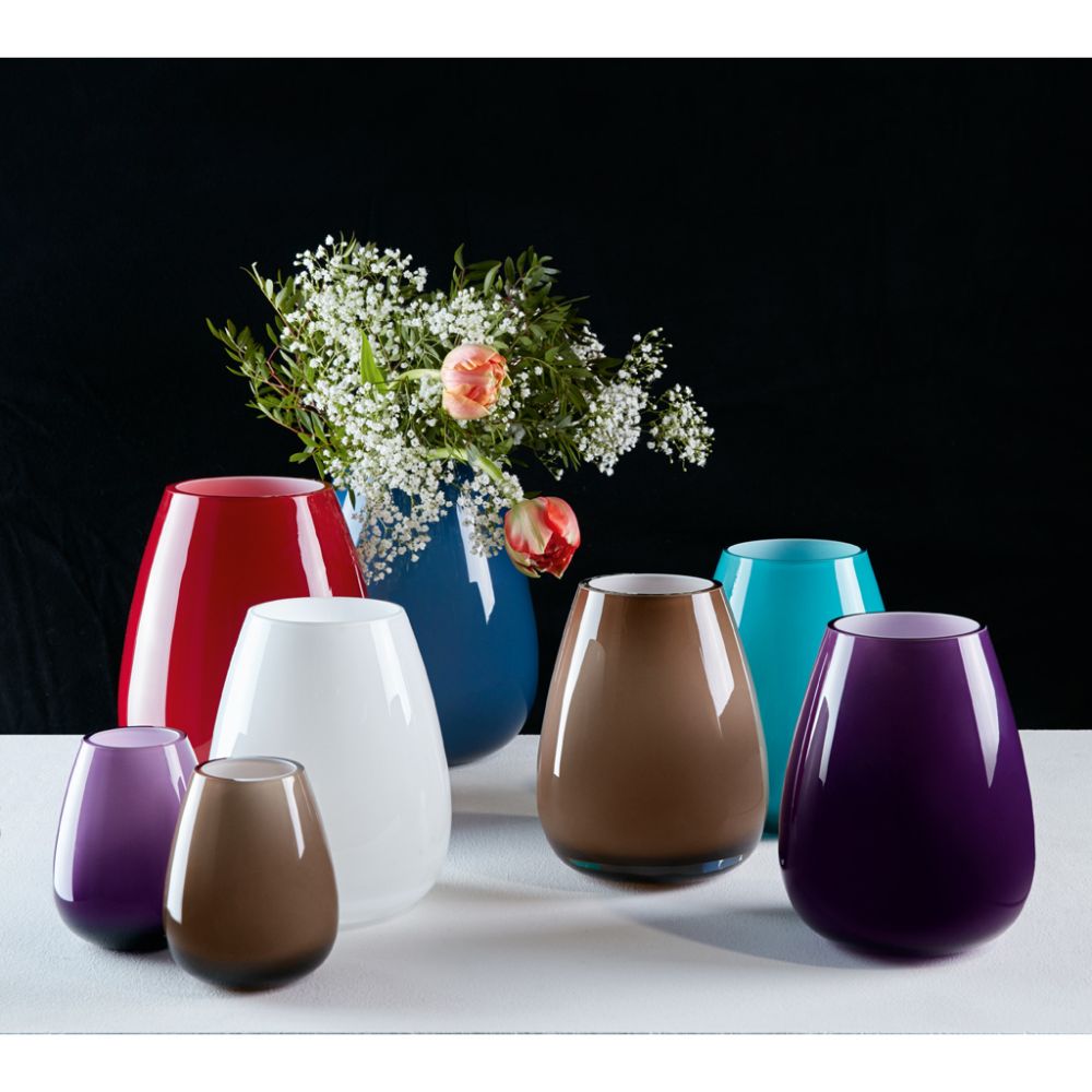 Vase klein pure stone 186mm Drop Villeroy und Boch