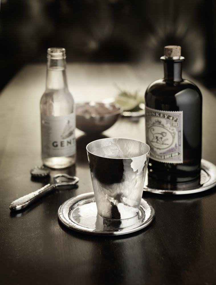 Gläserteller 90g versilbert Martelé Bar-Kollektion Robbe und Berking